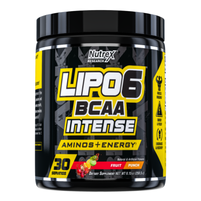 Комплекс амінокислот, Lipo-6 BCAA Intense - 30srv Fruit Punch