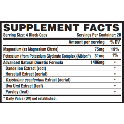 Жироспалювач, Lipo-6 Black Diuretic - 80ct