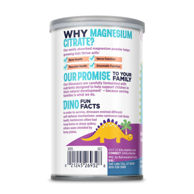 Дитячий магній цитрат, Magnesium Powder 200mg - 4oz Unflavored