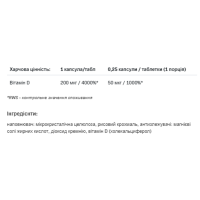 Вітамін Д3, D3 8000 - 120tab