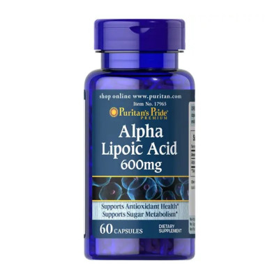 Альфа-ліпоєва кислота, Alpha Lipoic Acid 600mg - 60 caps Альфа-ліпоєва кислота, Alpha Lipoic Acid 600mg - 60 caps
