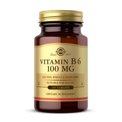 Вітамін Б6, Vitamin B6 100mg - 100 tabs