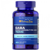 ГАМК гамма-аміномасляна кислота, GABA 750mg - 90caps