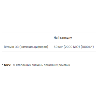 Вітамін Д3, Vitamin D3 2000 IU - 180 softgels