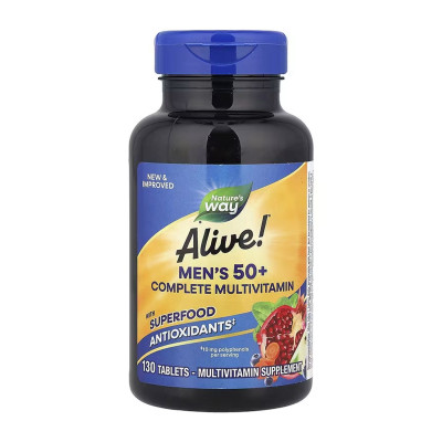 Мультивітамінний комплекс для чоловіків 50+, Men's 50+ Complete Multivitamin - 130 tabs