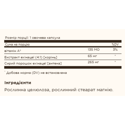 Ехінацея, FP Echinacea - 100 vcaps