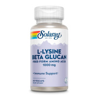 L-лізин з бета-глюканом, L-Lysine with Beta Glucan 1000mg - 60 vcaps