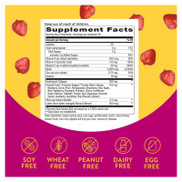Вітаміни для волосся, шкіри та нігтів з колагеном, Hair, Skin and Nails with Collagen - 60 gummies Strawberry