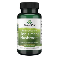 Їжовик гребінчастий, Ноотроп Lions Mane Mushroom 500mg - 60caps