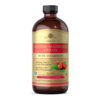Кальцій Магній Цитрат і Вітамін Д3, Liquid Calcium Magnesium Citrate with Vitamin D3 - 16 oz Natural Strawberry