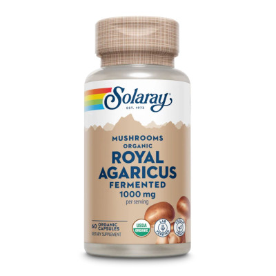 Ферментований Агарикус, Org Grown Fermented Royal Agaricus 1000mg - 60 caps