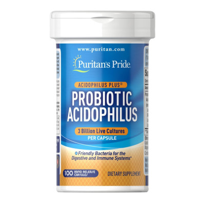 Пробіотик Ацидофілін, Probiotic Acidophilus - 100caps