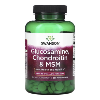 Glucosamine, Chondroitin & Msm Mini Tabs - 360 tabs Glucosamine, Chondroitin & Msm Mini Tabs - 360 tabs
