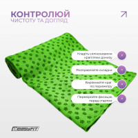 Рушник для йоги EasyFit Yoga Mat Towel з мікрофібри  (Зелений)