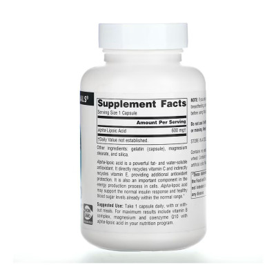 Alpha Lipoic Acid 600mg - 60 caps