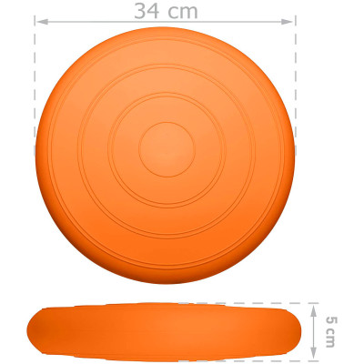 Балансувальна масажна подушка гладка EasyFit Balance Cushion Помаранчевий Балансувальна масажна подушка гладка EasyFit Balance Cushion Помаранчевий