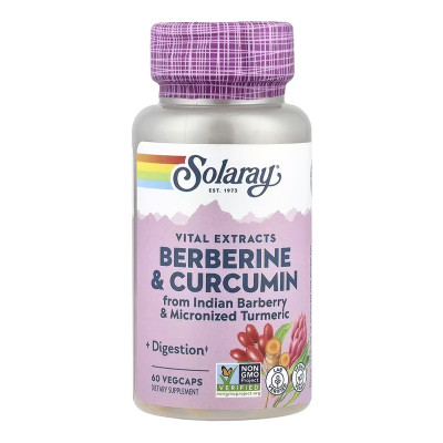 Berberine & Curcumin 600mg - 60 vcaps Berberine & Curcumin 600mg - 60 vcaps