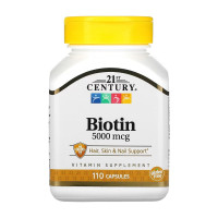 Біотин, Biotin 5000 mcg - 110 caps