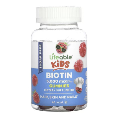 Biotin 5,000mcg Kids Sugar Free - 60 gummies Biotin 5,000mcg Kids Sugar Free - 60 gummies