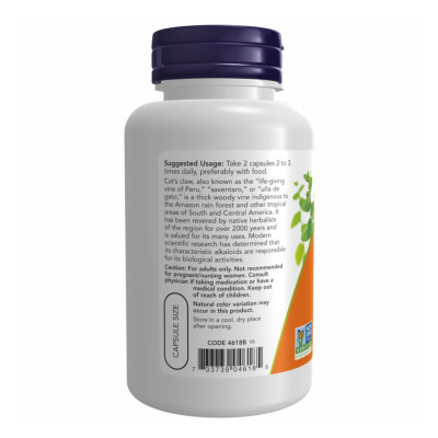 Котячий Кіготь, Cat's Claw 500mg - 100 vcaps