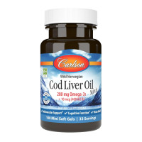 Жир печінки тріски, Cod Liver Oil - 100 mini softgels