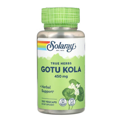 Готу Кола, Gotu Kola Aerial 450mg - 100 vcaps Готу Кола, Gotu Kola Aerial 450mg - 100 vcaps