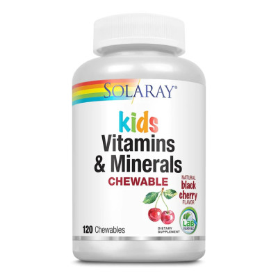 Kids Vitamins & Minerals - 120 chewables Black Cherry Kids Vitamins & Minerals - 120 chewables Black Cherry