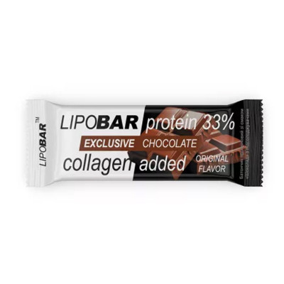 Протеїновий батончик, Lipobar Exclusive - 50g Chocolate
