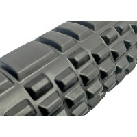 Масажний ролер EasyFit Grid Roller 60 см v.3.1 чорний