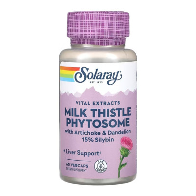 Розторопша, Milk Thistle Phytosome 200mg - 60 vcaps