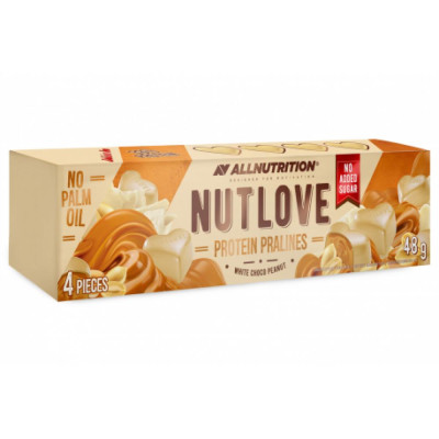 Nut Love 4Pieces - 48g White Choco Peanut (Поштучно) (До 06.26) Nut Love 4Pieces - 48g White Choco Peanut (Поштучно) (До 06.26)