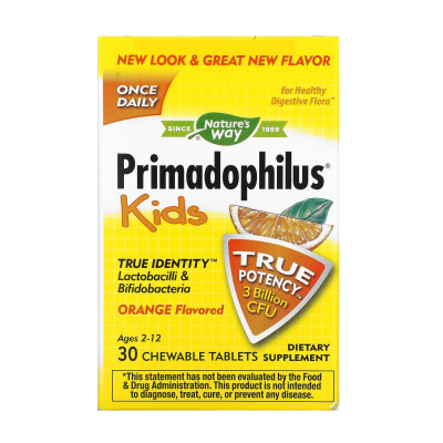 Пробіотики для дітей, Primadophilus® - 30 tabs Orange