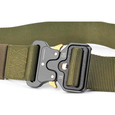 Ремінь тактичний військовий Assault Belt з пряжкою Кобра олива