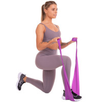 Стрічка латексна EasyFit 0.65 мм для пілатеса та йоги червона
