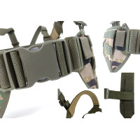 Тактичний пояс розвантажувальний РПС з кріпленнім MOLLE та плечовими лямками мультикам без підсумків