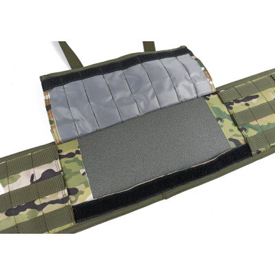 Тактичний пояс розвантажувальний РПС з кріпленнім MOLLE та плечовими лямками мультикам без підсумків
