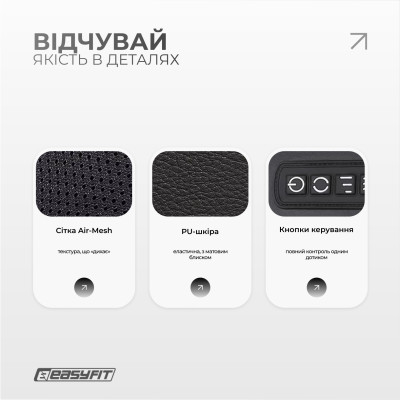Масажер для шиї EasyFit Shiatsu (роликовий шиацу-масаж плечей і тіла)