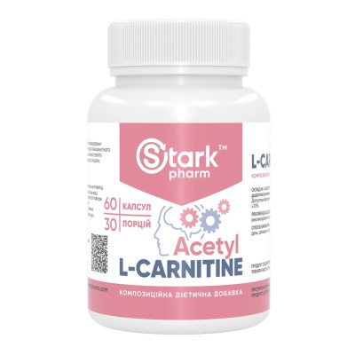 L-Карнітин, Stark Acetyl L-Carnitine 500mg - 60caps L-Карнітин, Stark Acetyl L-Carnitine 500mg - 60caps
