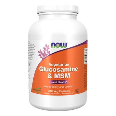 Вегетеріанський глюкозамін та МСМ, Veg Glucosamin & MSM 500/500 - 240 vcaps