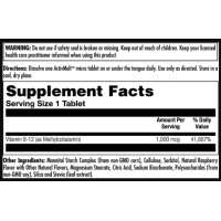 Метил Б12, B12 Methylcobalamin 1000mcg - 60 tabs Berry