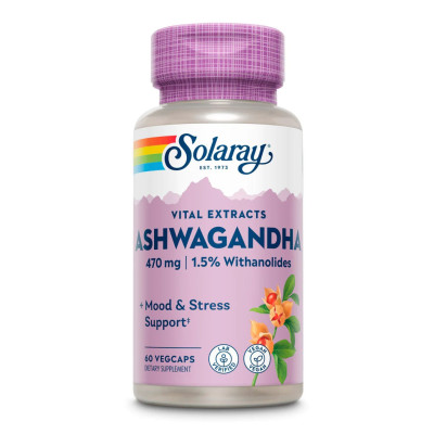 Екстракт кореня ашваганди, Ashwaganda Root Extract 470mg - 60vcaps
