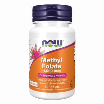 Метил Фолат, Methyl Folate 1000mcg - 90 tabs