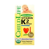 Органічний вітамін К2, Organic Vitamin K2 Liquid - 7.5ml Natural Berry
