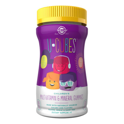 Мультивітаміни та мінерали для дітей, U-Cubes Children's Multi-Vitamin & Mineral - 60 Gummies Мультивітаміни та мінерали для дітей, U-Cubes Children's Multi-Vitamin & Mineral - 60 Gummies