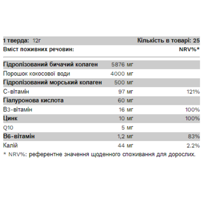 Колагеновий комплекс для краси, CocoBeauty - 300g Mojito