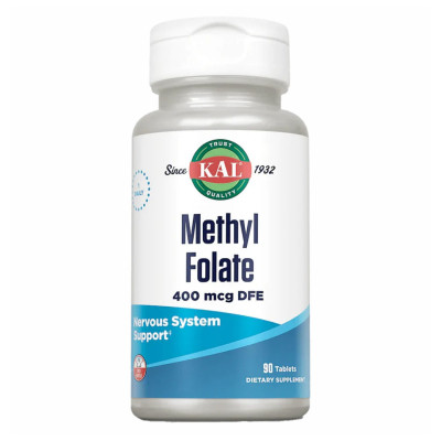 Метил фолат, Methyl Folate 400mcg - 90 tabs