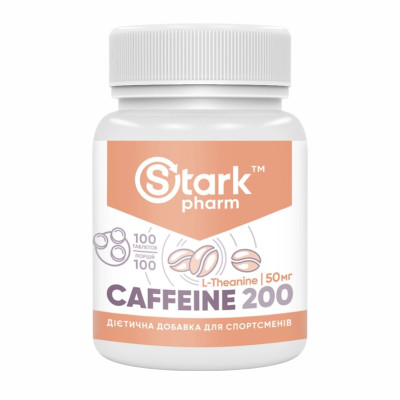 Кофеїн, Stark Caffeine 200mg - 100tabs