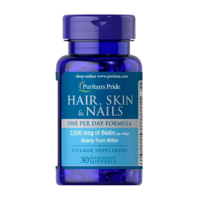 Hair, Skin & Nails One Per Day Formula - 30 softgels Hair, Skin & Nails One Per Day Formula - 30 softgels