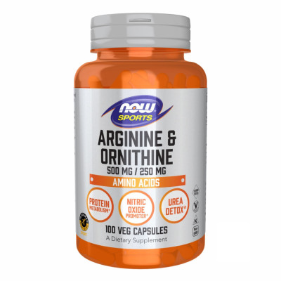 Аргінін та Орнітин, Arginine/Ornithine - 100 vcaps Аргінін та Орнітин, Arginine/Ornithine - 100 vcaps