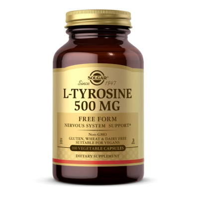 Л Тирозин, L-Tyrosine 500mg - 100 vcaps